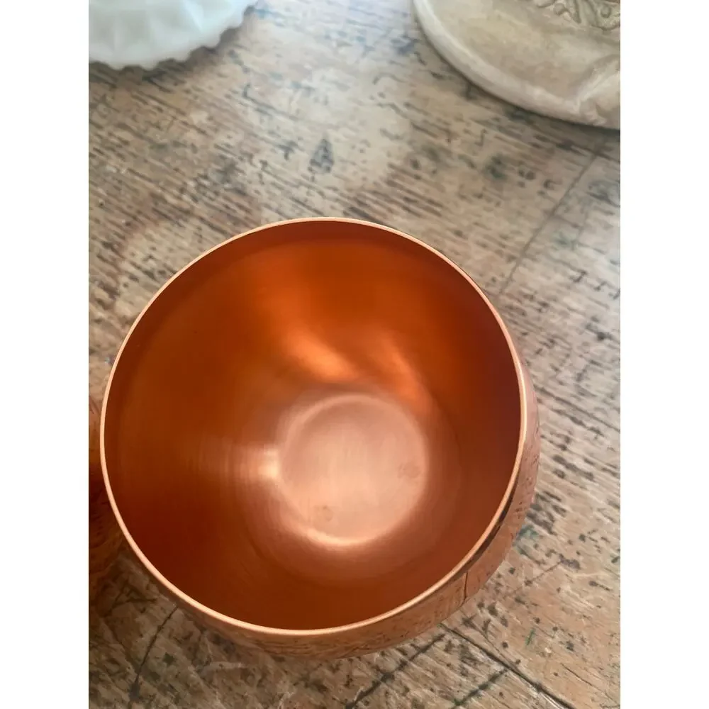 Vintage Coppercraft Guild Cipper Whiskey Handle Less Mug set of 2